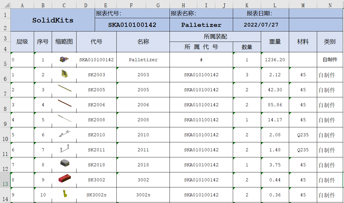 SOLIDWORKS导出材料明细表.png