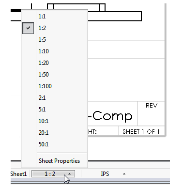 SOLIDWORKS工程图图纸比例