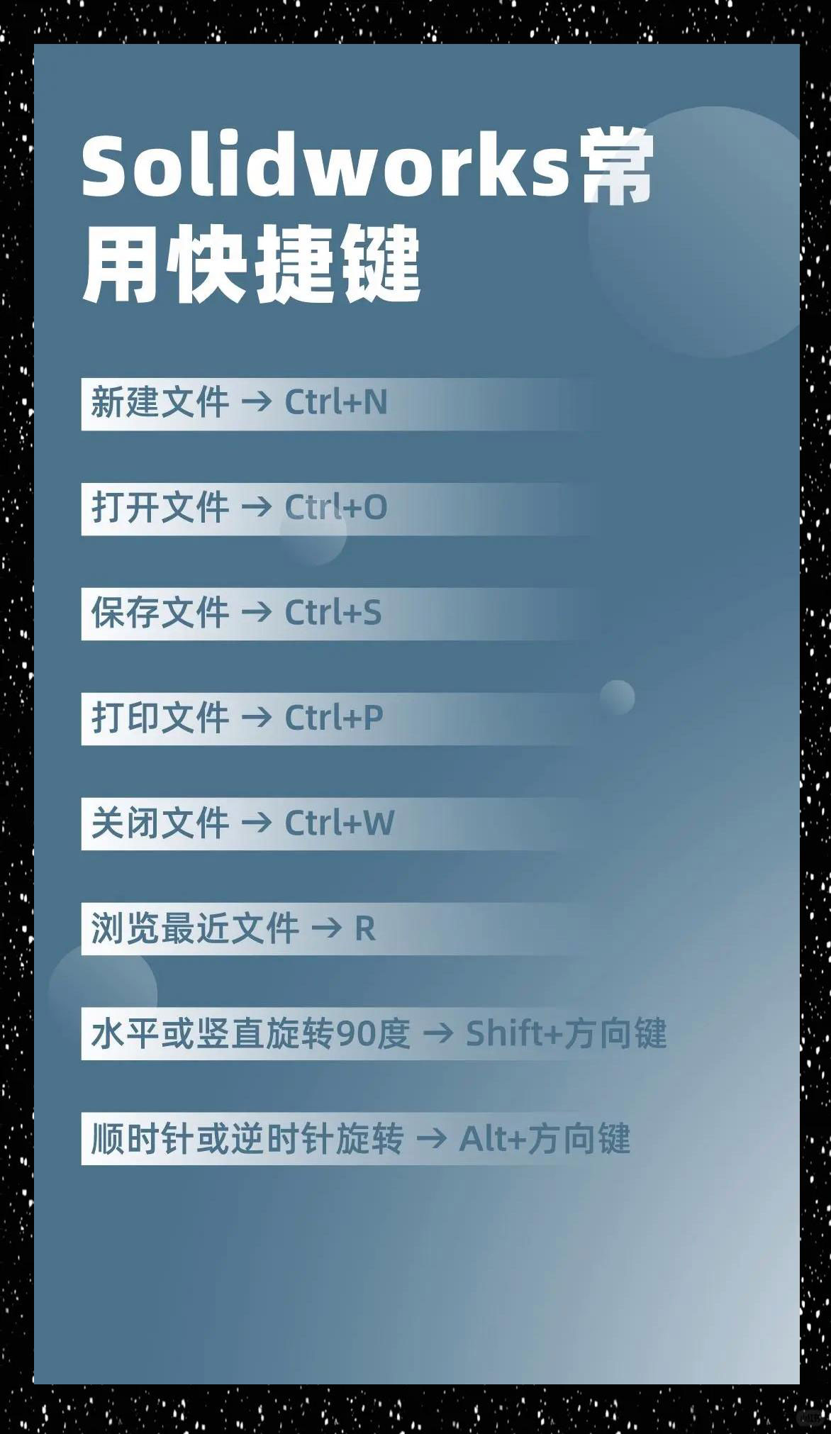 SOLIDWORKS快捷键